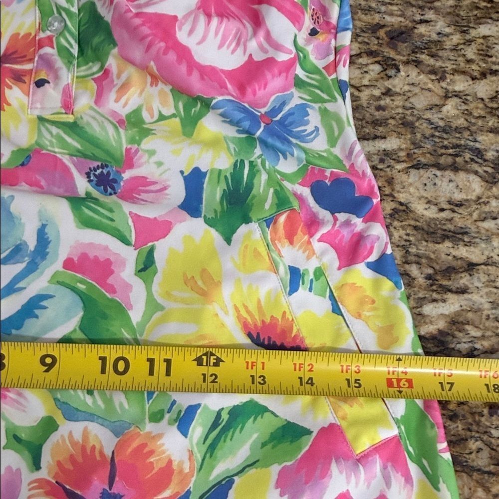 Tee2Sea Floral Sleeveless Collared Dress XS Recycled Stretch Summer - Picture 8 of 9